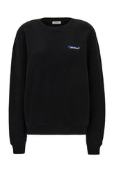 Black cotton oversize sweatshirt -  | Wise