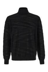 Black wool blend sweater -  | Wise