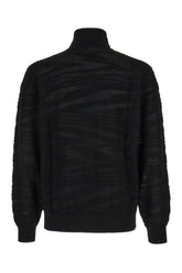 Black wool blend sweater -  | Wise