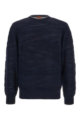 Maglione in misto lana blu notte -  | Wise