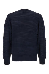 Maglione in misto lana blu notte -  | Wise