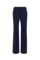 Midnight blue stretch wool blend pant -  | Wise