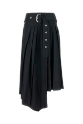 Black polyester skirt -  | Wise