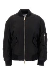 Black nylon padded bomber jacket -  | Wise