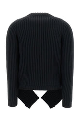 Black wool blend sweater -  | Wise