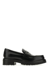 Black leather Combat loafers -  | Wise