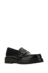 Black leather Combat loafers -  | Wise