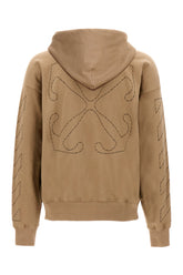 Beige cotton oversize sweatshirt -  | Wise