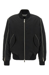 Black nylon padded bomber jacket -  | Wise