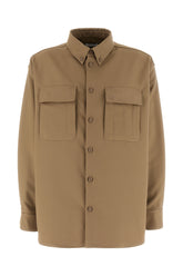 Khaki green polyester shirt -  | Wise