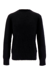 Black wool blend oversize sweater -  | Wise