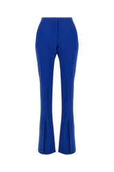 Electric blue polyester pant -  | Wise