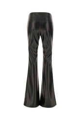 Black synthetic leather pants -  | Wise