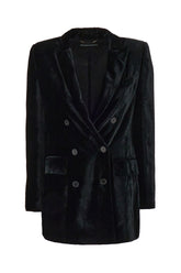 Black velvet blazer -  | Wise