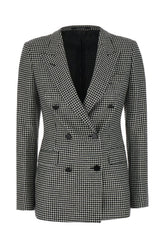 Embroidered wool blend blazer -  | Wise