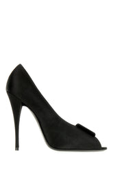 Black satin pumps -  | Wise