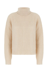 Maglione oversize in misto cashmere sabbia -  | Wise