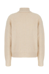 Maglione oversize in misto cashmere sabbia -  | Wise