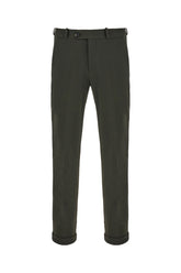 Military green stretch nylon chino pants -  | Wise