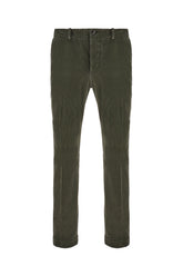 Khaki green corduroy chino pants -  | Wise