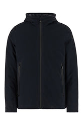 Midnight blue stretch nylon down jacket -  | Wise