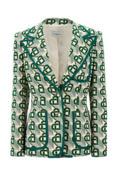 Embroidered cotton blend blazer -  | Wise