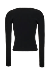 Black wool blend sweater -  | Wise