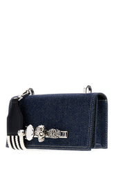 Denim The Knuckle Satchel crossbody bag -  | Wise