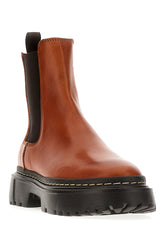 Cognac leather H648 ankle boots -  | Wise