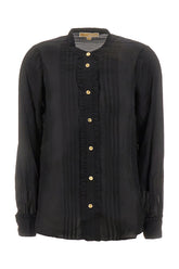 Black viscose blend blouse -  | Wise