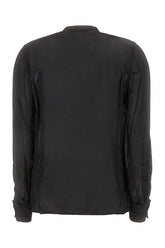 Black viscose blend blouse -  | Wise