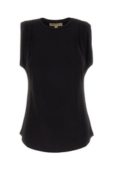 Black stretch viscose t-shirt -  | Wise