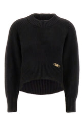 Black wool blend sweater -  | Wise