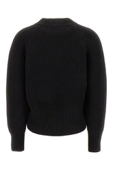 Black wool blend sweater -  | Wise