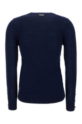 Maglione in lana merino blu notte -  | Wise