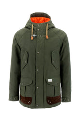 Parka imbottito in cotone verde militare -  | Wise