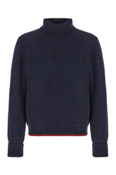 Maglione in lana blu notte -  | Wise