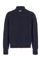 Maglione in lana blu notte -  | Wise