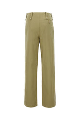 Olive green cotton pants -  | Wise