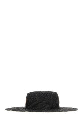 Black raffia hat -  | Wise