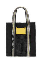 Black raffia shopping bag -  | Wise