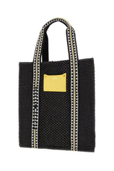 Black raffia shopping bag -  | Wise