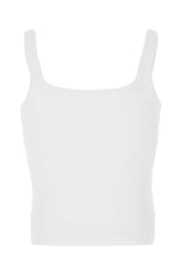 Top in cotone stretch bianco -  | Wise