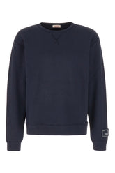 Navy blue cotton sweatshirt -  | Wise