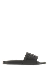 Black rubber slippers -  | Wise