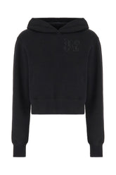 Black stretch cotton sweatshirt -  | Wise