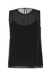 Black silk top -  | Wise