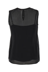 Black silk top -  | Wise