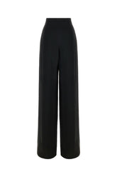 Black acetate blend pant -  | Wise