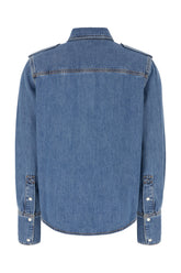 Denim blend shirt -  | Wise